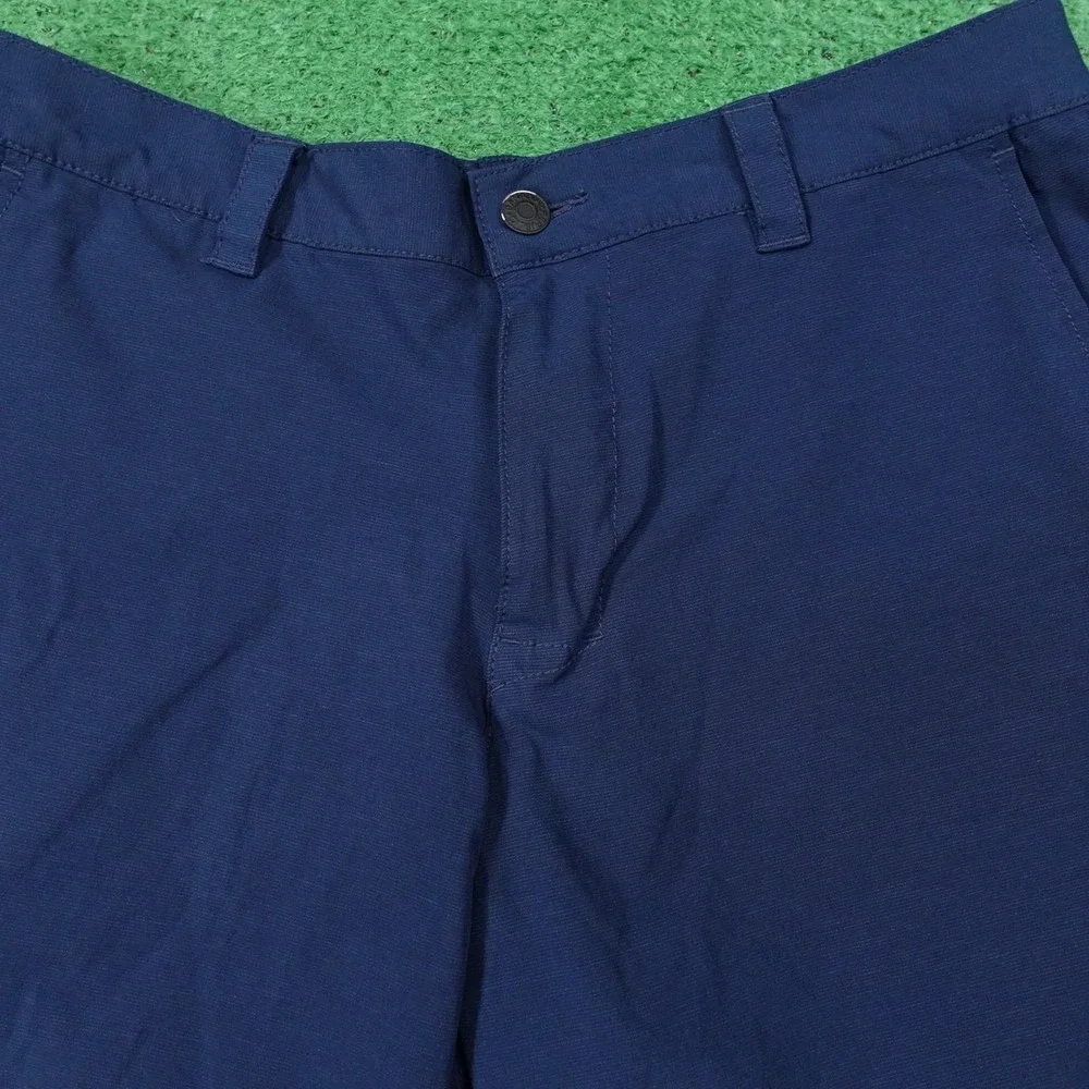 Banana Republic Shorts Mens 36 Blue Chino Elastic Microfiber Stretch 9‎ Inseam